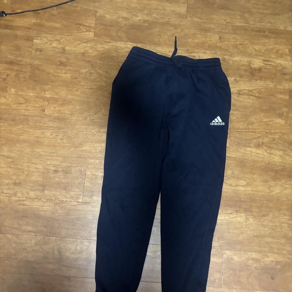 Adidas blue sweatpants - large